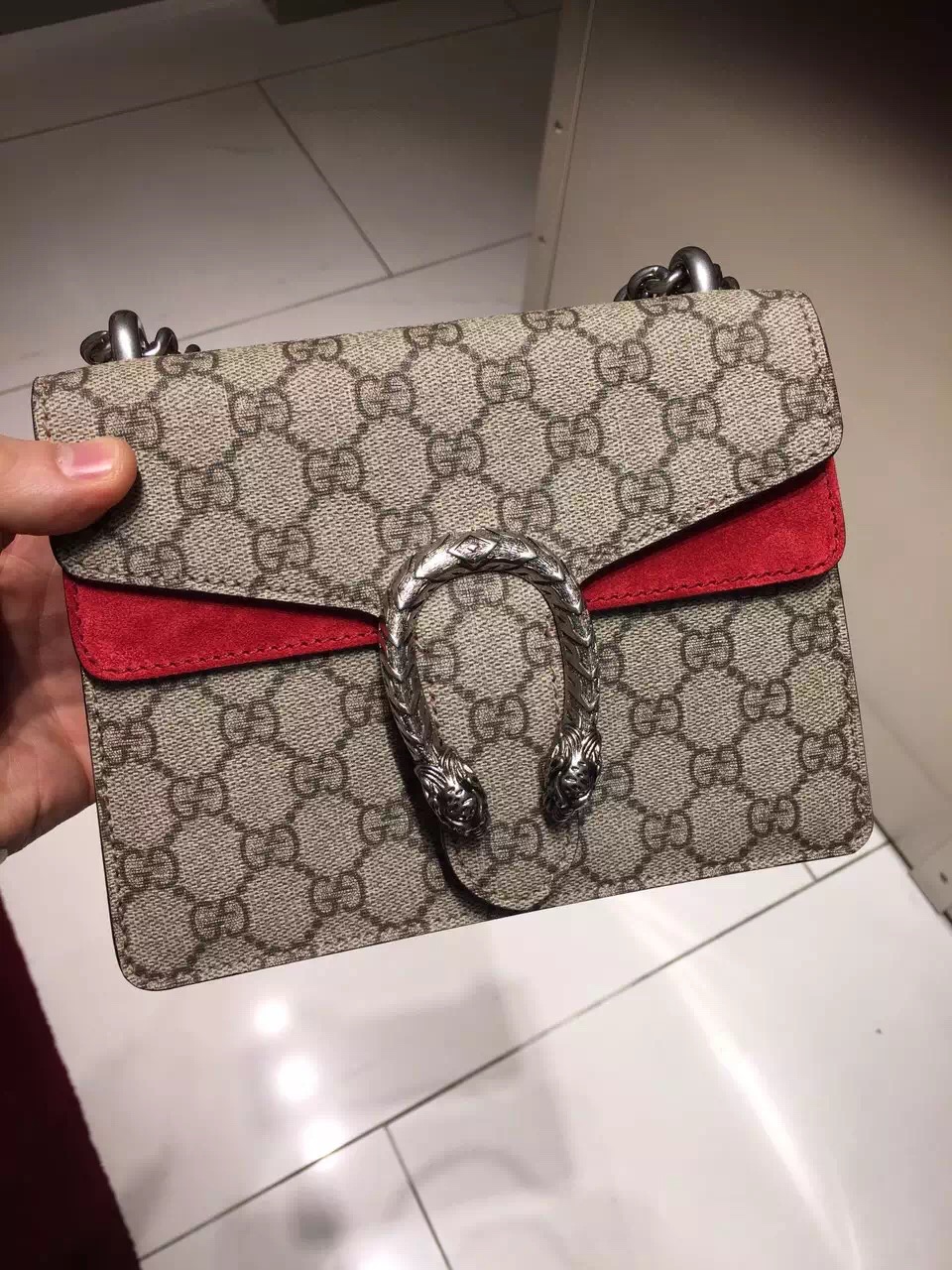 Gucci Dionysus GG Mini Shoulder Bag 421970 Red
